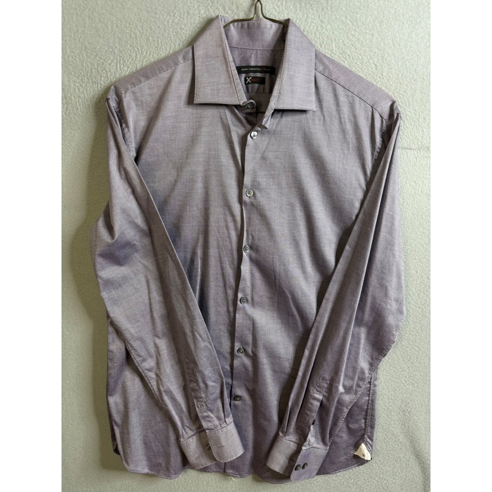 John Varvatos USA Dress Shirt Men's 16 34/35‎ Slim Fit Long Sleeve